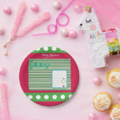 Kerstpapier, Borden, pretkerst Papieren Bordje (Feest)