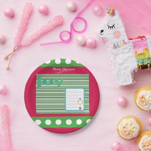 Kerstpapier, Borden, pretkerst Papieren Bordje (Feest)