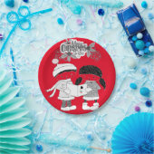 Kerstpapier, Borden, pretkerst Papieren Bordje (Feest)