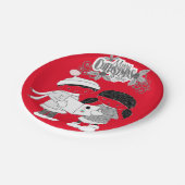 Kerstpapier, Borden, pretkerst Papieren Bordje (Gekanteld)