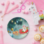 Kerstpapier, Borden voor kerstmis, kerstmis Papieren Bordje (Feest)