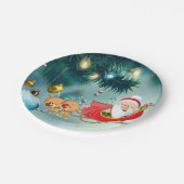 Kerstpapier, Borden voor kerstmis, kerstmis Papieren Bordje (Gekanteld)