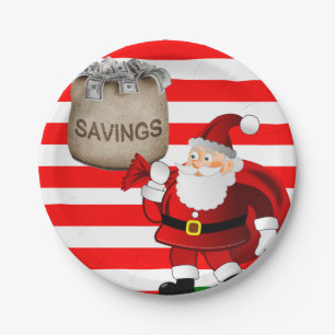 Kerstpapier, Borden voor kerstmis, kerstmis Papieren Bordje