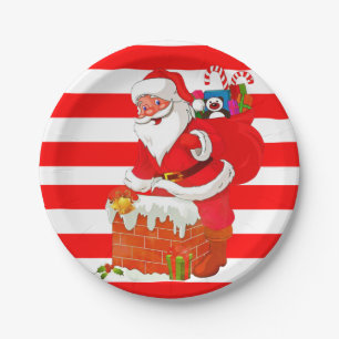 Kerstpapier, Borden voor kerstmis, kerstmis Papieren Bordje