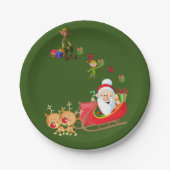 Kerstpapier, Borden voor kerstmis, kerstmis Papieren Bordje (Voorkant)