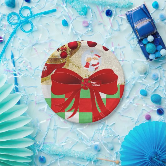 Kerstpapier, Borden voor kerstmis, kerstmis Papieren Bordje (Feest)