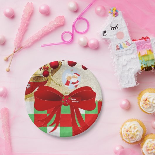 Kerstpapier, Borden voor kerstmis, kerstmis Papieren Bordje