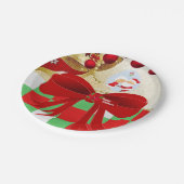 Kerstpapier, Borden voor kerstmis, kerstmis Papieren Bordje (Gekanteld)