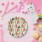 Kerstpapier, Borden voor kerstmis, kerstmis Papieren Bordje (Feest)