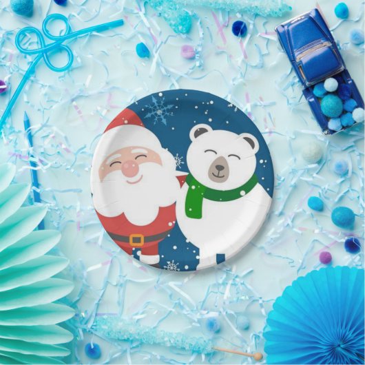 Kerstpapier, Borden voor kerstmis, kerstmis Papieren Bordje (Feest)