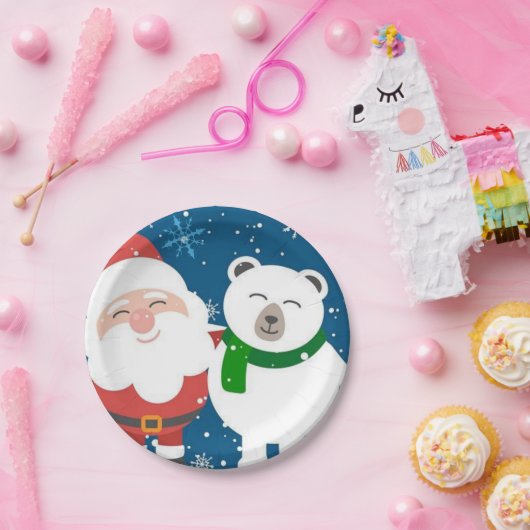 Kerstpapier, Borden voor kerstmis, kerstmis Papieren Bordje (Feest)