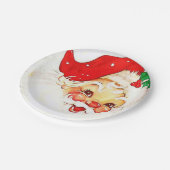 Kerstpapier, Borden voor kerstmis, kerstmis Papieren Bordje (Gekanteld)