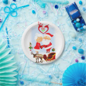 Kerstpapier, Borden voor kerstmis, kerstmis Papieren Bordje (Feest)