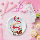 Kerstpapier, Borden voor kerstmis, kerstmis Papieren Bordje (Feest)