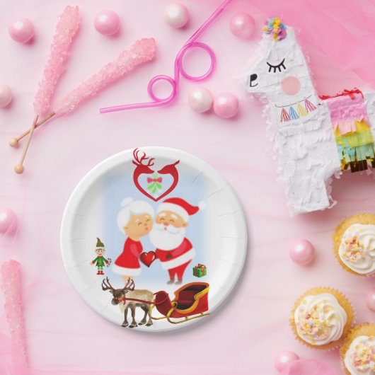 Kerstpapier, Borden voor kerstmis, kerstmis Papieren Bordje (Feest)