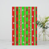kerstpapier briefpapier (Staand voorkant)