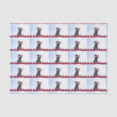 kerstpapier, Bulldog Tissuepapier (Voorkant)