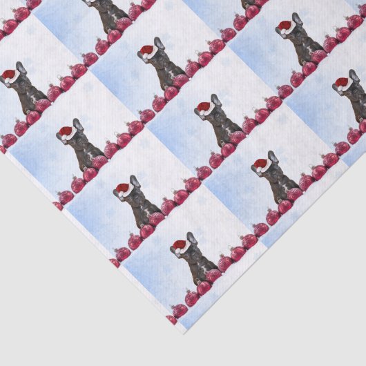 kerstpapier, Bulldog Tissuepapier (Detail)