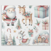 kerstpapier cadeaupapier (Vlak)