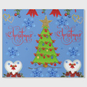 kerstpapier cadeaupapier (Vlak)