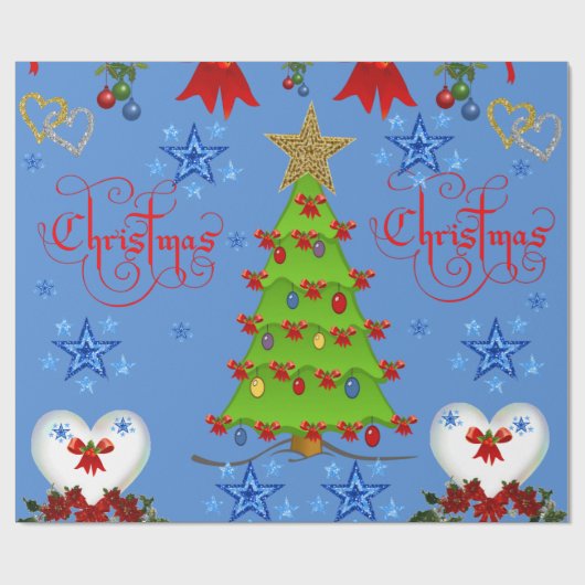 kerstpapier cadeaupapier (Vlak)