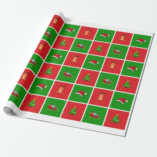 kerstpapier cadeaupapier (Uitgerold)