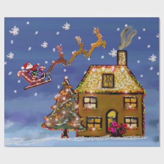 kerstpapier cadeaupapier (Vlak)