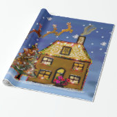 kerstpapier cadeaupapier (Uitgerold)