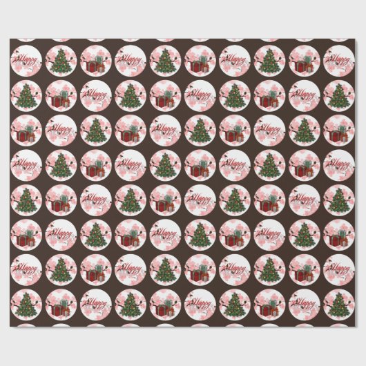 kerstpapier cadeaupapier (Vlak)