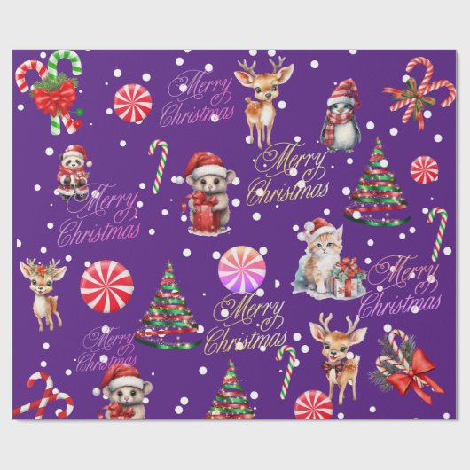 kerstpapier cadeaupapier (Vlak)