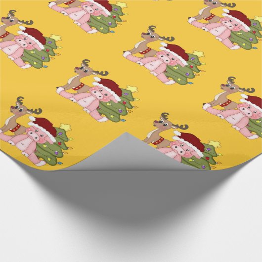 kerstpapier cadeaupapier (Hoek)