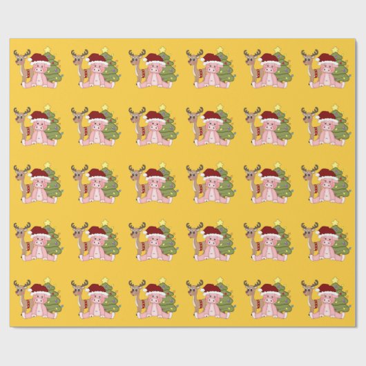 kerstpapier cadeaupapier (Vlak)