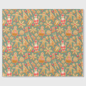 kerstpapier cadeaupapier (Vlak)