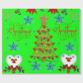 kerstpapier cadeaupapier (Vlak)