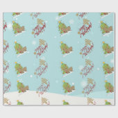 kerstpapier. cadeaupapier (Vlak)