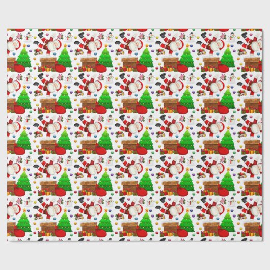 kerstpapier cadeaupapier (Vlak)