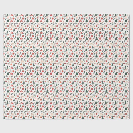 kerstpapier cadeaupapier (Vlak)