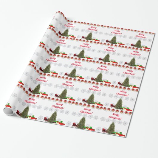 kerstpapier cadeaupapier (Uitgerold)