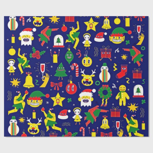 kerstpapier cadeaupapier (Vlak)