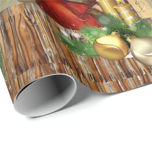 kerstpapier  cadeaupapier (Rol Hoek)
