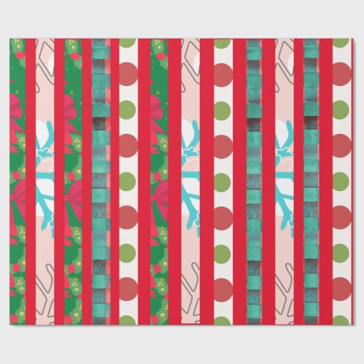 kerstpapier cadeaupapier (Vlak)