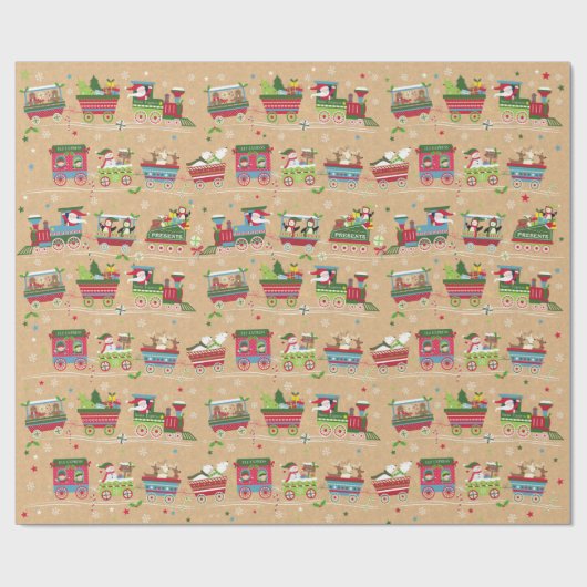 kerstpapier cadeaupapier (Vlak)