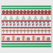 kerstpapier cadeaupapier (Vlak)