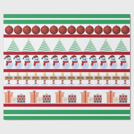 kerstpapier cadeaupapier (Vlak)