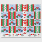 kerstpapier cadeaupapier (Vlak)