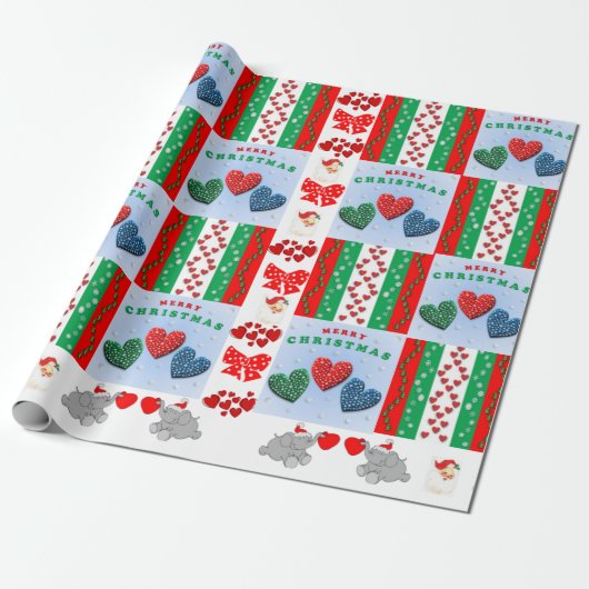 kerstpapier cadeaupapier (Uitgerold)