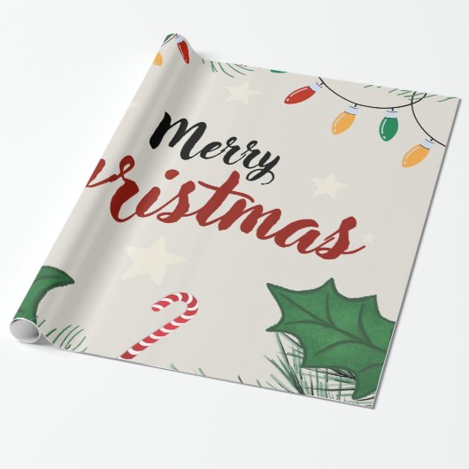 kerstpapier cadeaupapier (Uitgerold)
