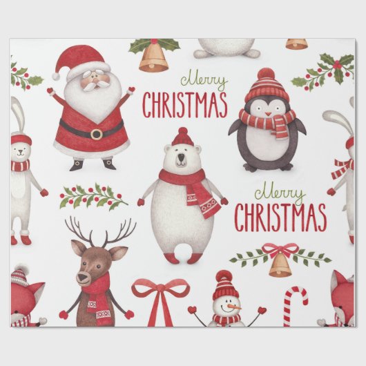 kerstpapier cadeaupapier (Vlak)