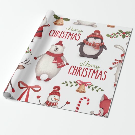 kerstpapier cadeaupapier (Uitgerold)