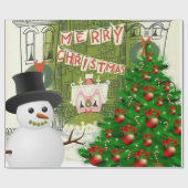 kerstpapier cadeaupapier (Vlak)